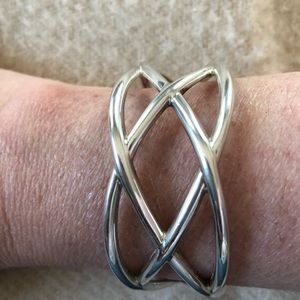Tiffany Sterling Silver Celtic Knot Cuff Bracelet